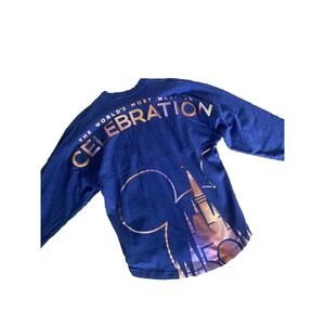 Walt Disney Wold 50th Anniversary Mickey Disneyland Jersey Sz‎ XS Celebration